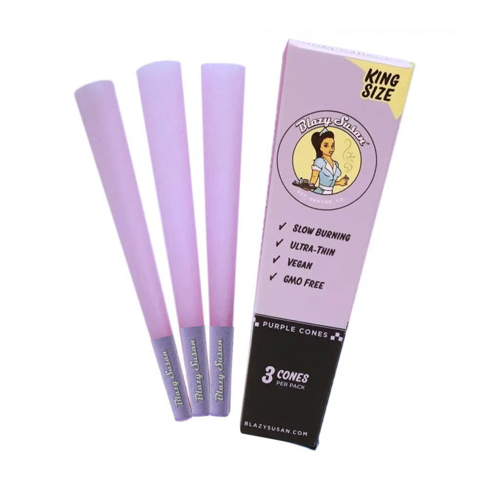 Blazy Susan King Size Slim Purple Cone 3pk