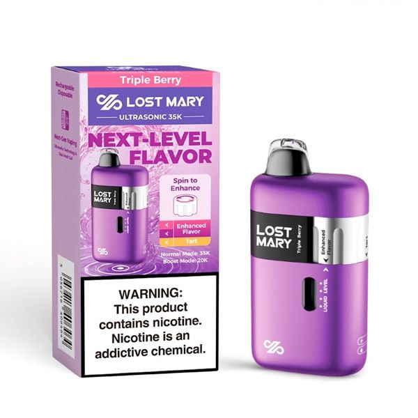 Lost Mary Ultrasonic 35000 Puffs Vape Disposable Triple Berry