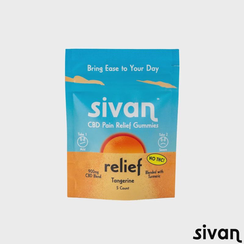 Sivan Remedies CBD Relief Gummies 5ct Cherry