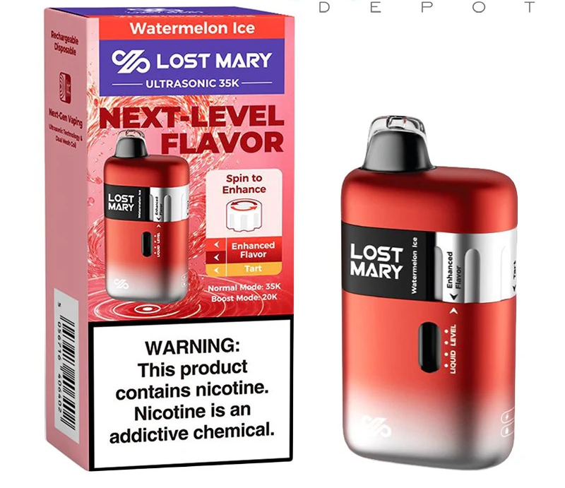 Lost Mary Ultrasonic 35000 Puffs Vape Disposable Watermelon Ice