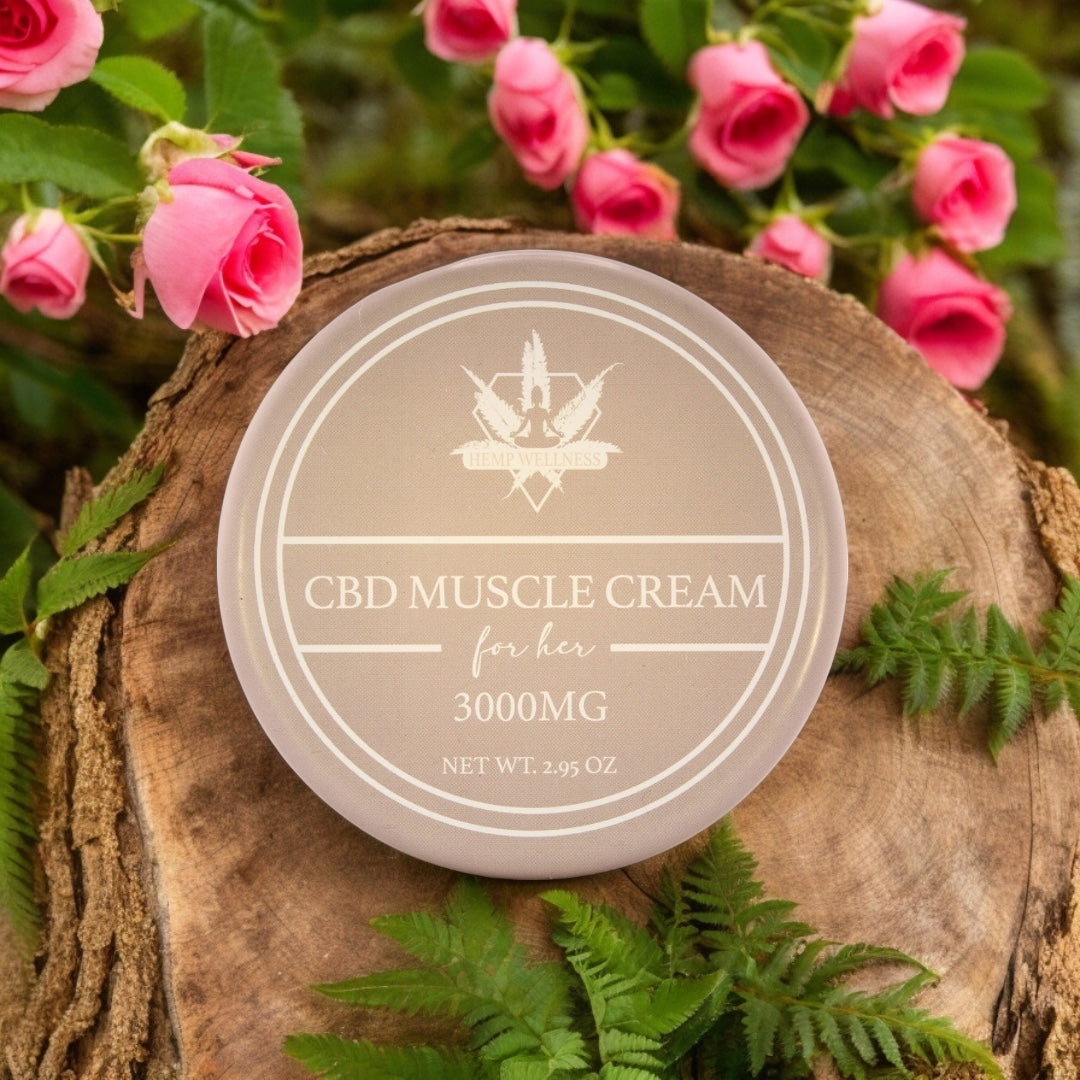 Hemp Wellness CBD 3000mg Muscle Cream For Her