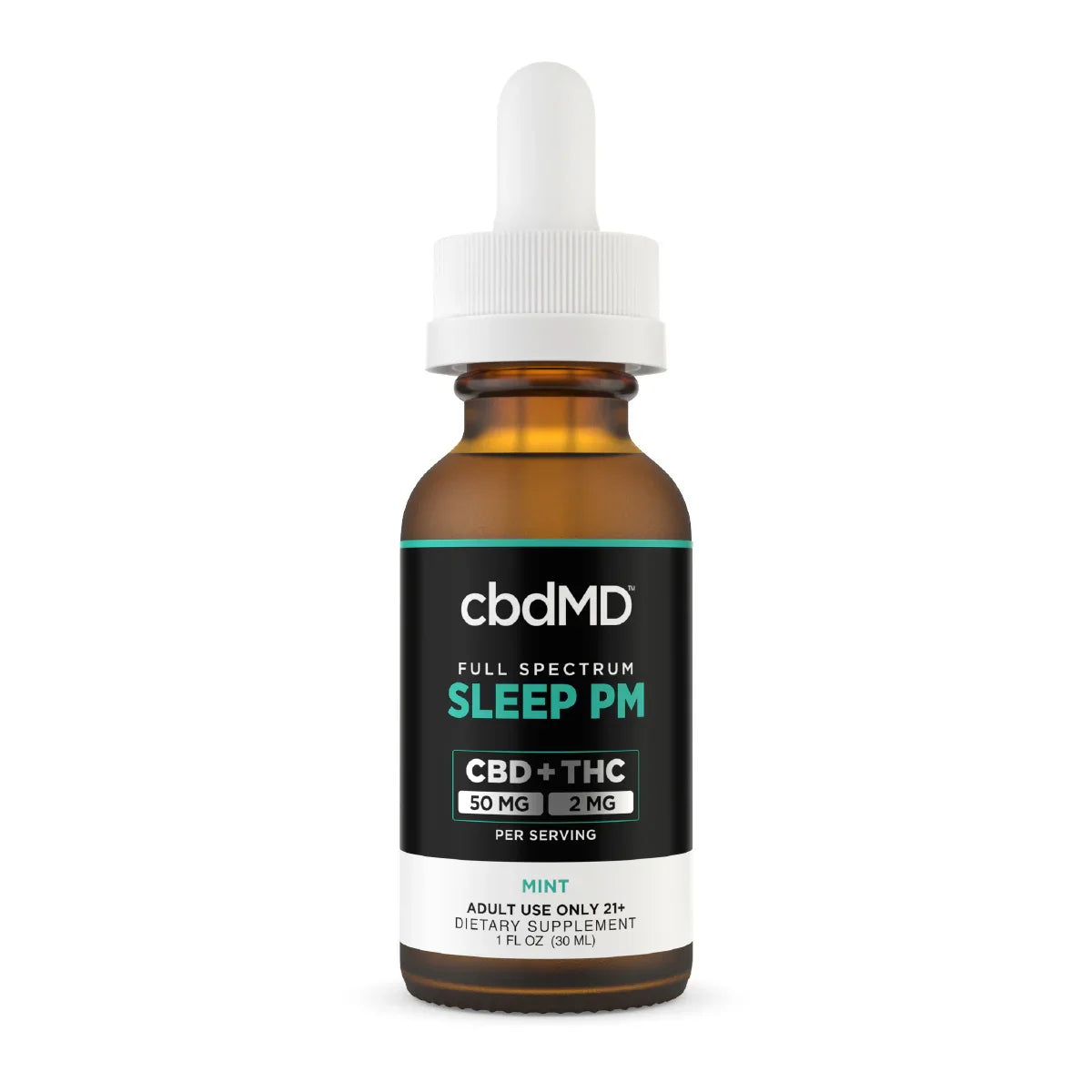 CBDMD Full Spectrum CBD Sleep Tincture FULL SPECTRUM - MINT - 30ML - 50 MG CBD : 2 MG THC