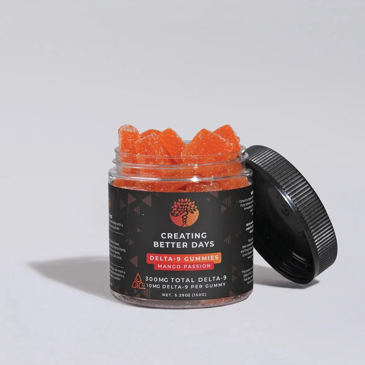 Creating Better Days Mango Passion Delta 9 Gummies 300 MG 10mg Per Gummie