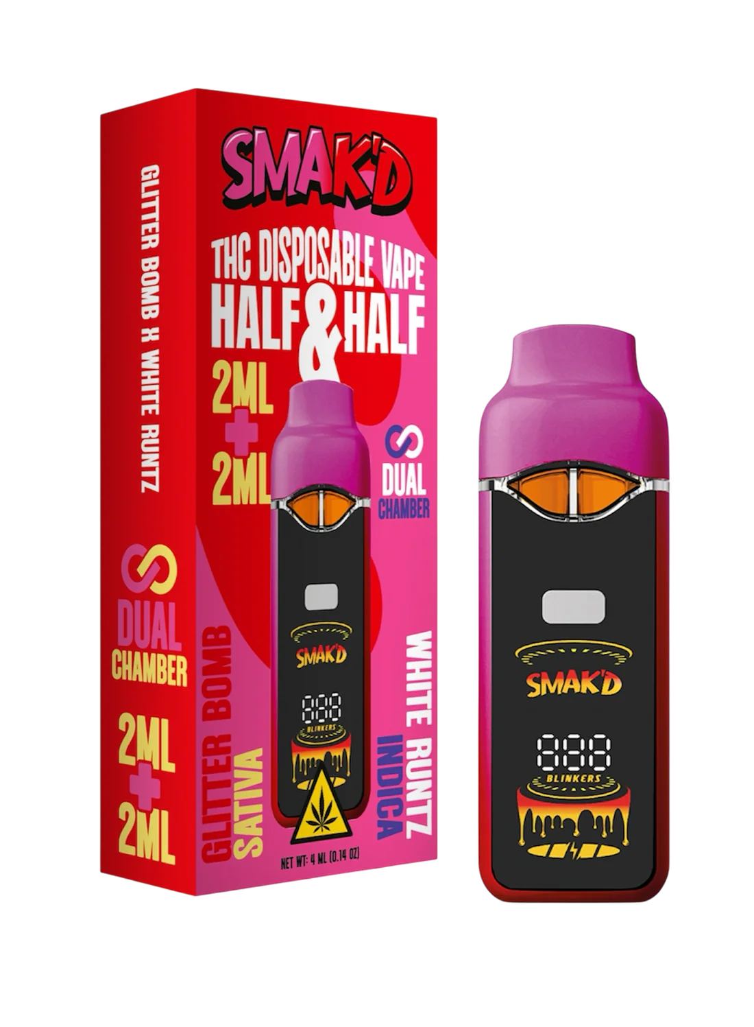 SMAK'D Half & Half - Glitter Bomb + White Runtz