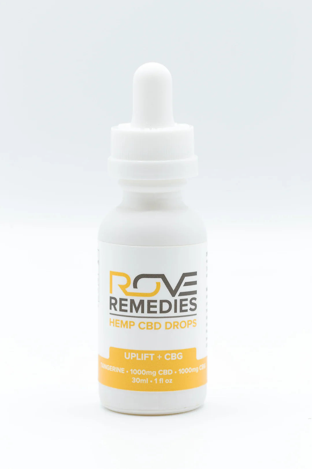 Rove Remedies UPLIFT CBD DROPS - 1000MG CBD + 1000MG CBG - TANGERINE