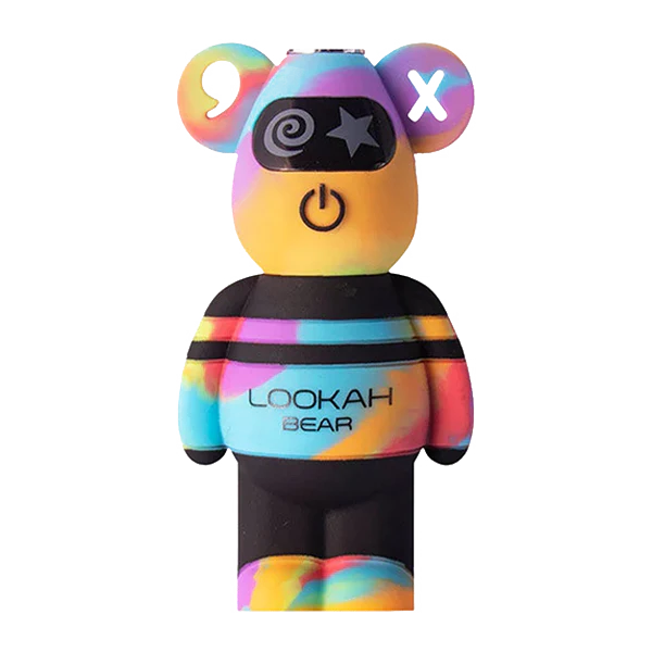 Lookah Bear 510 Vape Battery Yellow Tiedye