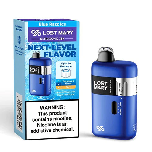 Lost Mary Ultrasonic 35000 Puffs Vape Disposable Blue Razz Ice
