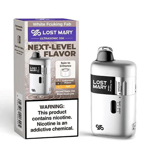 Lost Mary Ultrasonic 35000 Puffs Vape Disposable White Fcuking Fab