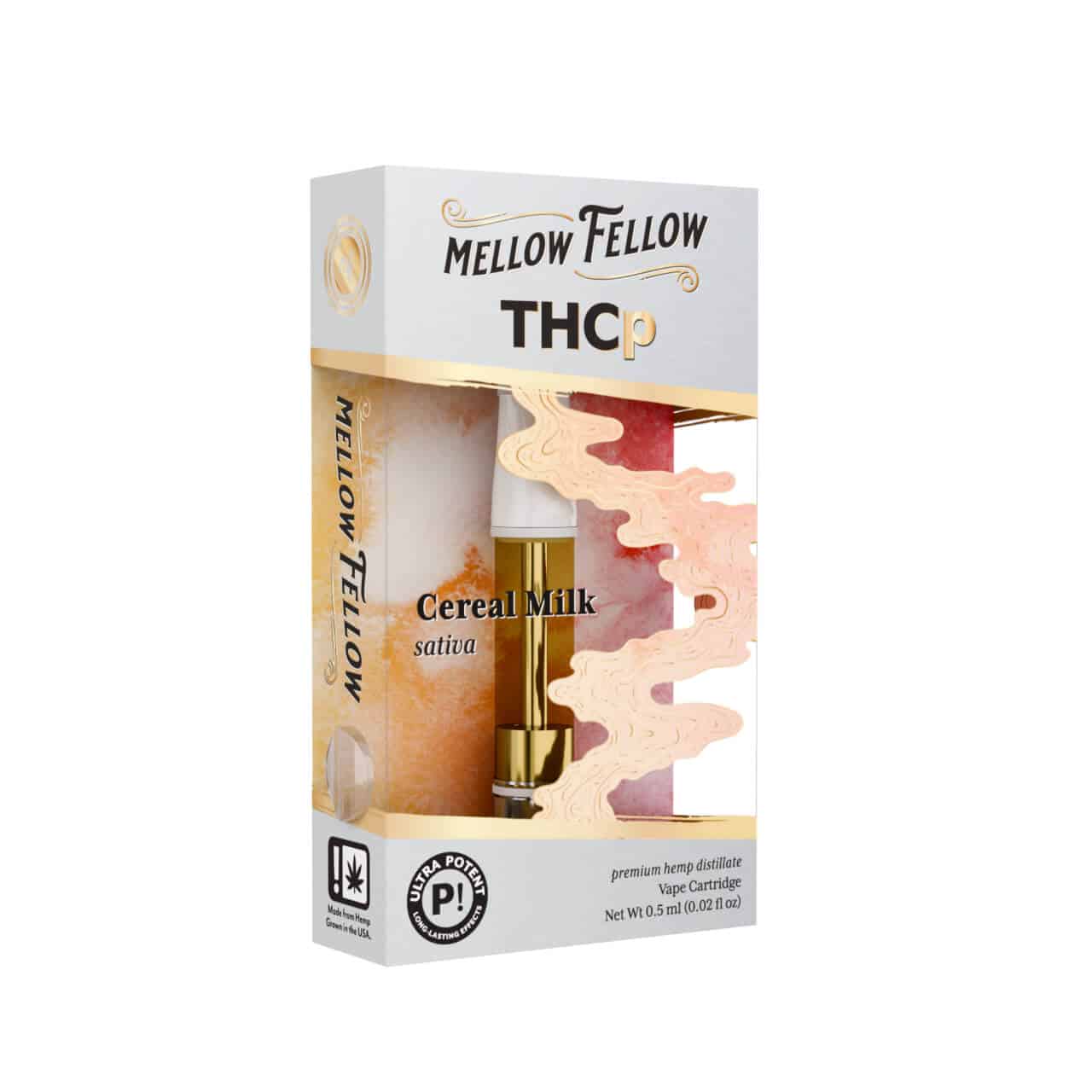 Mellow Fellow - Vape Cartridge - 0.5G - THCp - Cereal Milk Sativa