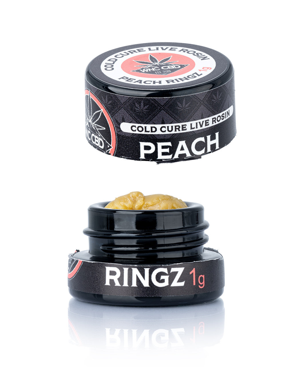WNC CBD THCA Cold Cure Live Rosin 1g Peach Ringz