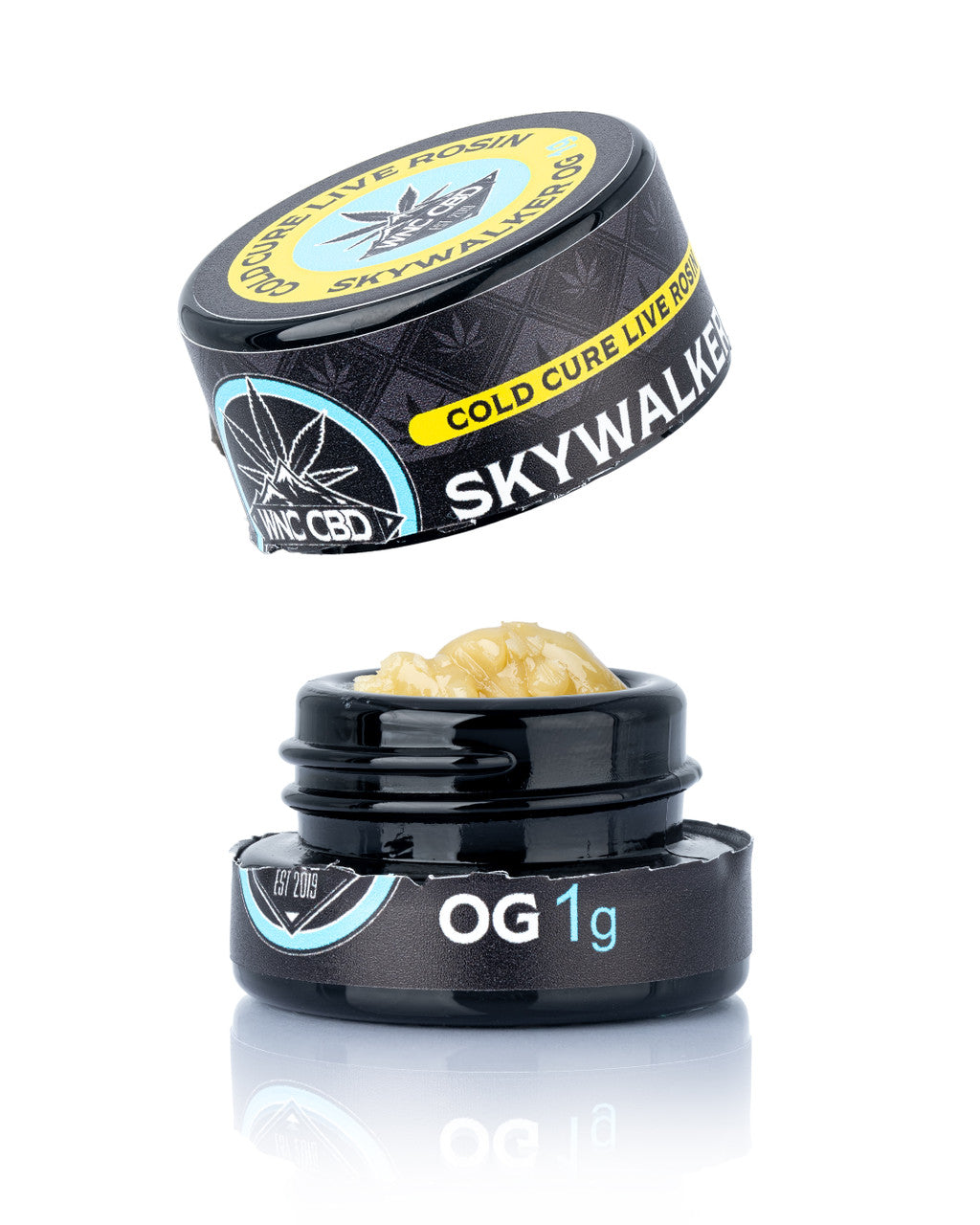 WNC CBD THCA Cold Cure Live Rosin 1g Peach Skywalker OG