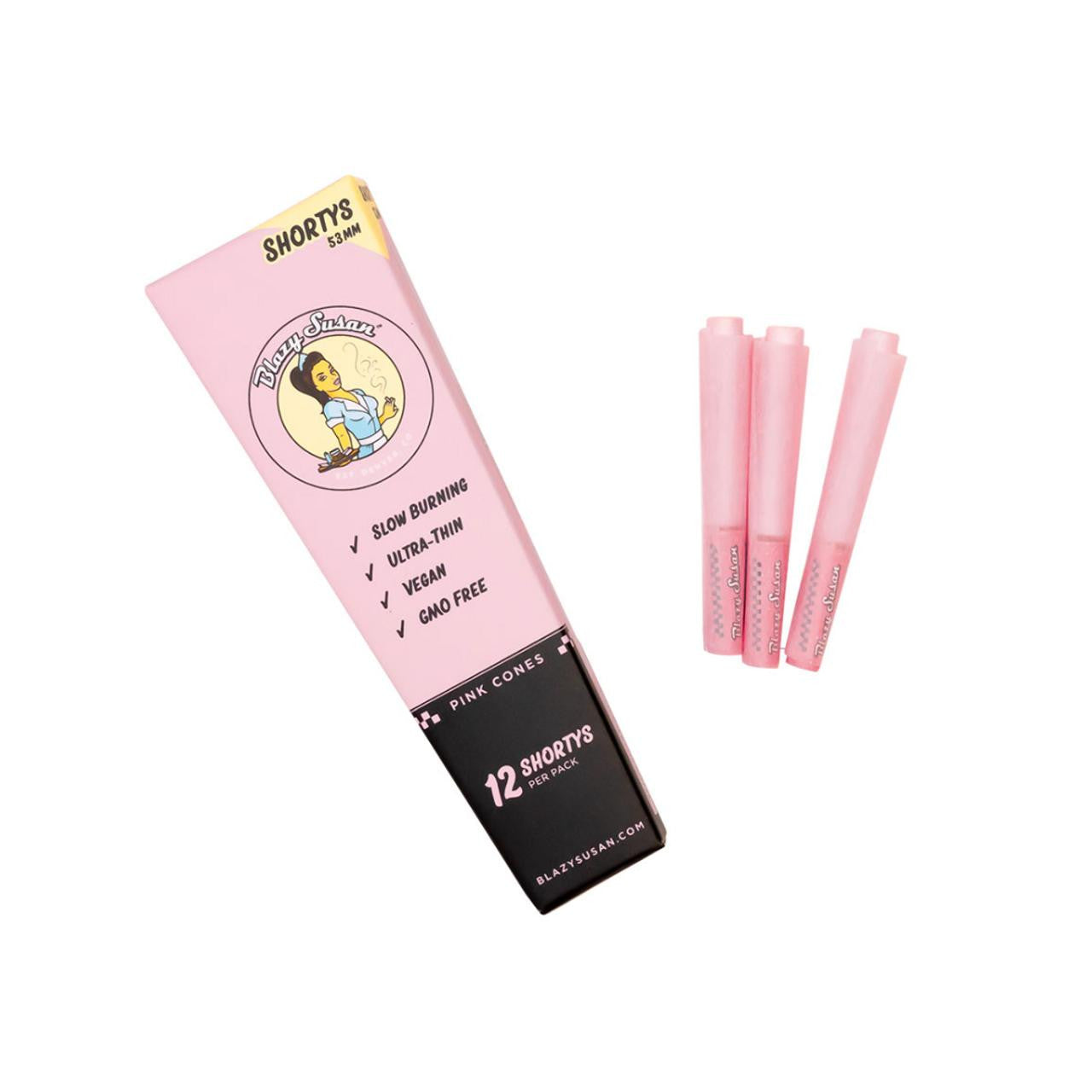 Blazy Susan Shortys Pink Cone 12pk