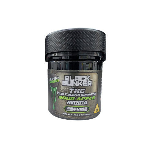Black Bunker 2500MG (SOUR APPLE) 5CT Indica