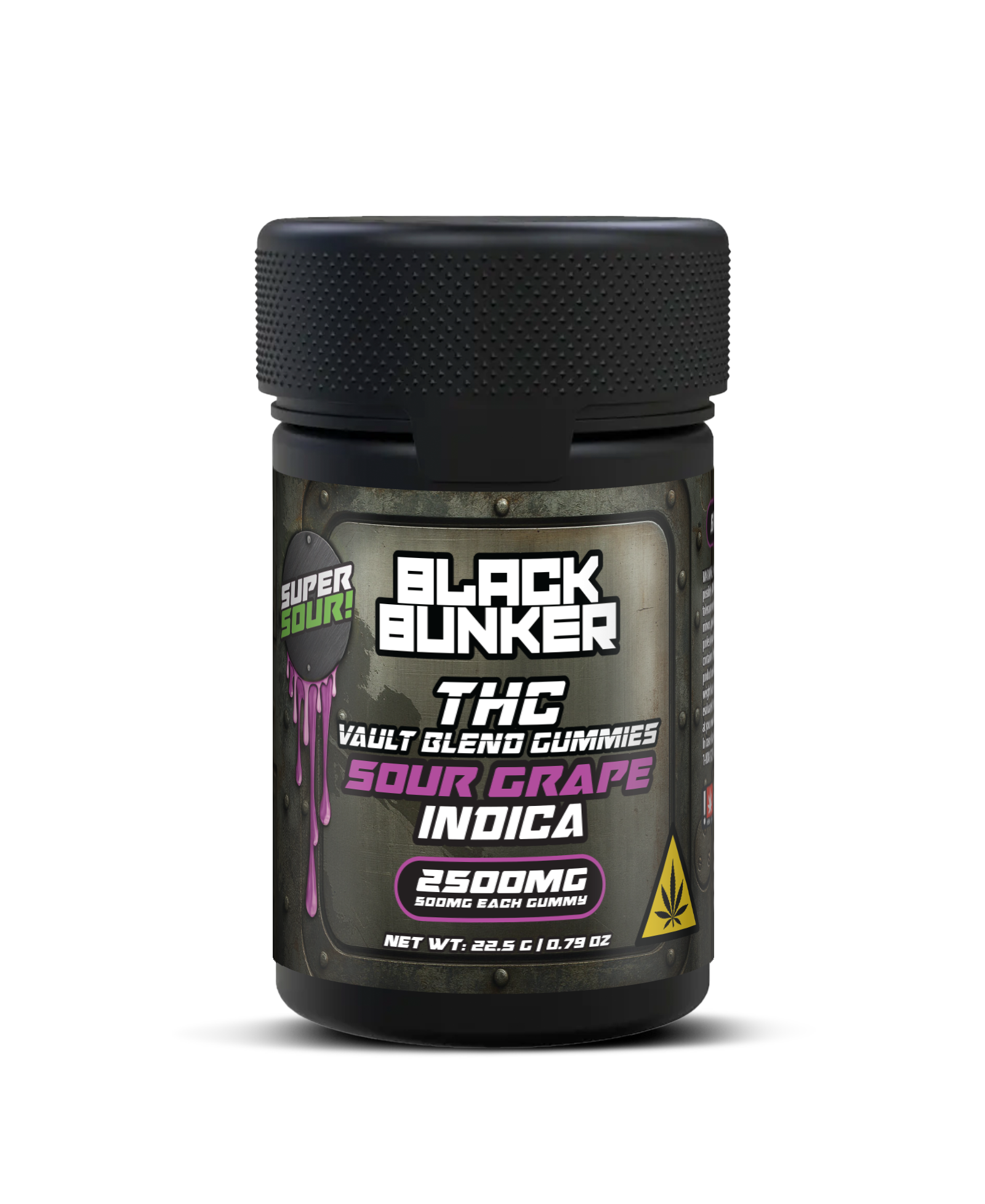 Black Bunker 2500MG (SOUR GRAPE) 5CT Indica