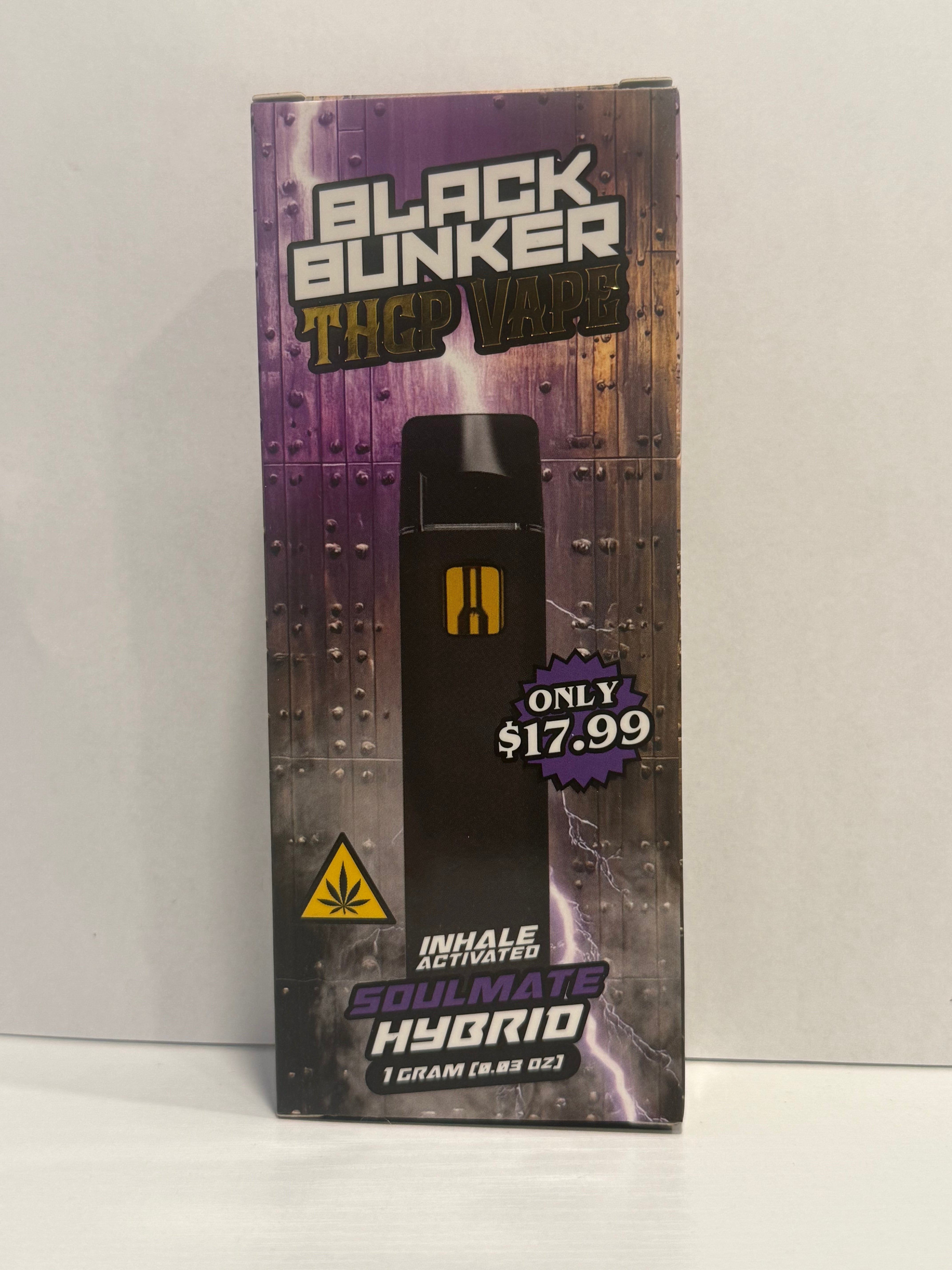 Black Bunker THCP Vape 1G (SOULMATE) Hybrid
