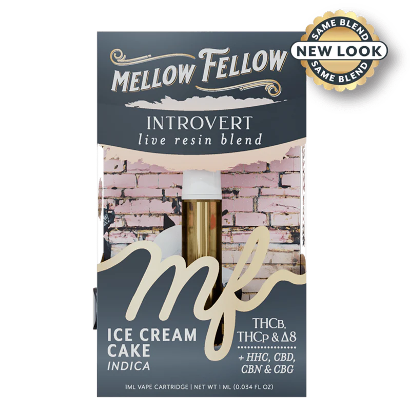 Mellow Fellow - 1ml Live Resin Cartridge - Ice Cream Cake (I)