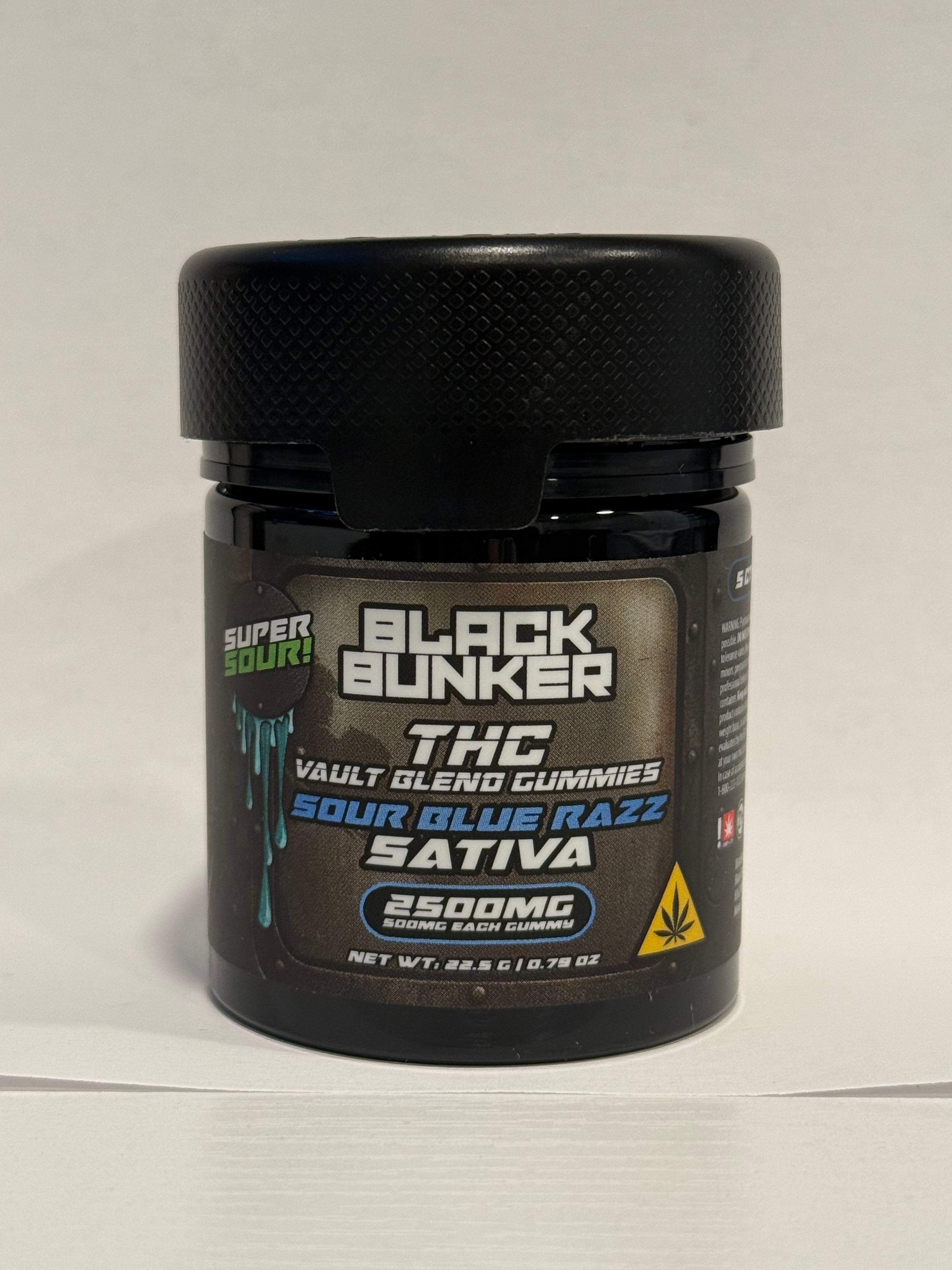 Black Bunker 2500MG ( SOUR BLUE RAZZ) 5CT Sativa