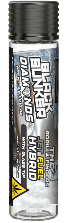 Black Bunker - 3G Diamonds Glass Tip ( Jet Fuel ) ( H )
