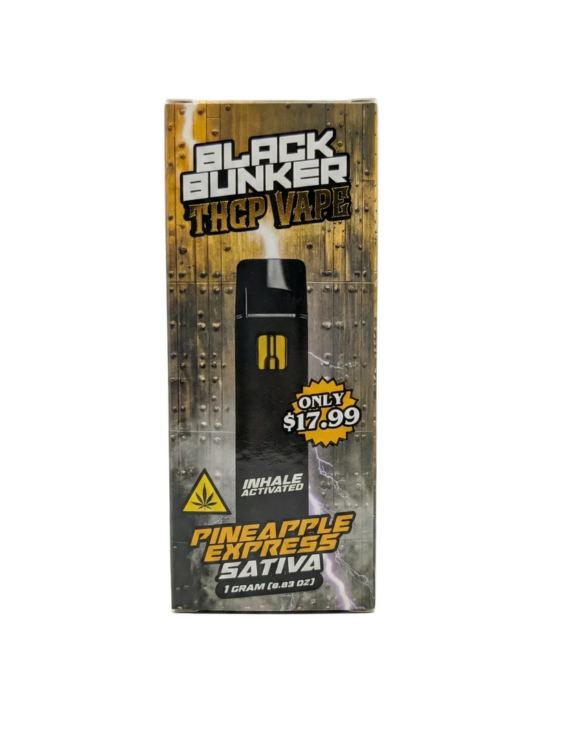 Black Bunker THCP Vape 1G ( PINEAPPLE EXPRESS) Sativa