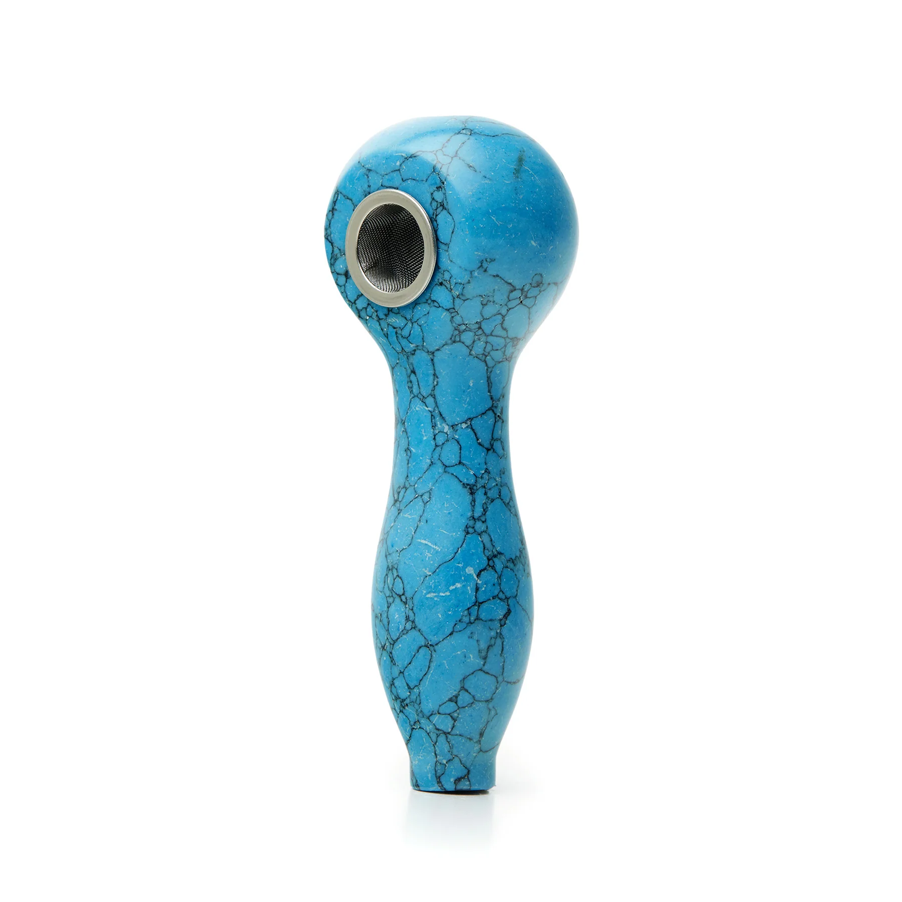 Astral Project Blue Turquoise Gemstone Spoon Pipe