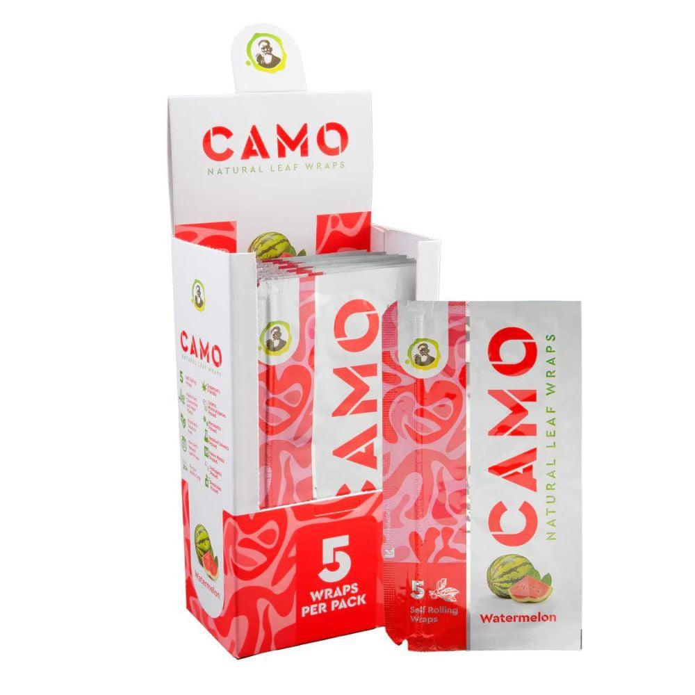 Camo Natural Leaf Wrap 5pk Watermelon
