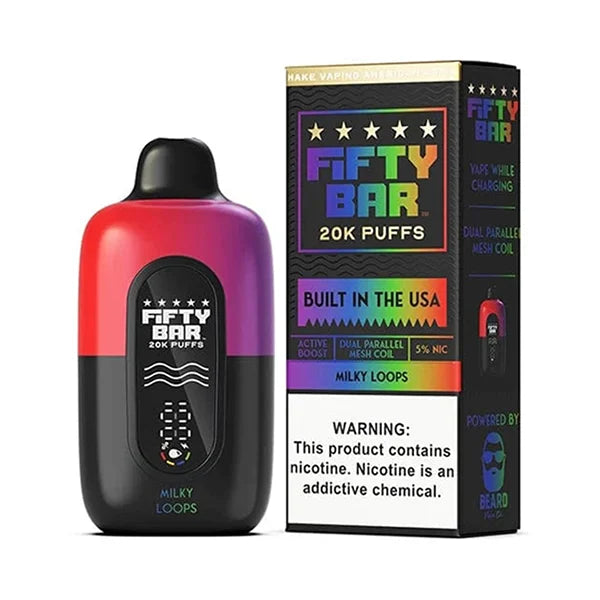 Fifty Bar 20K Puffs Milky Loops