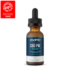 CBDMD 1500mg 30ml CBD PM Oil W/Melatonin Tincture Mint