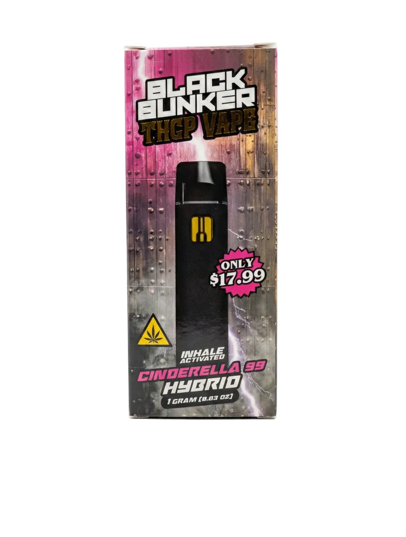 Black Bunker THCP Vape 1G ( CINDERELLA 99) Hybrid