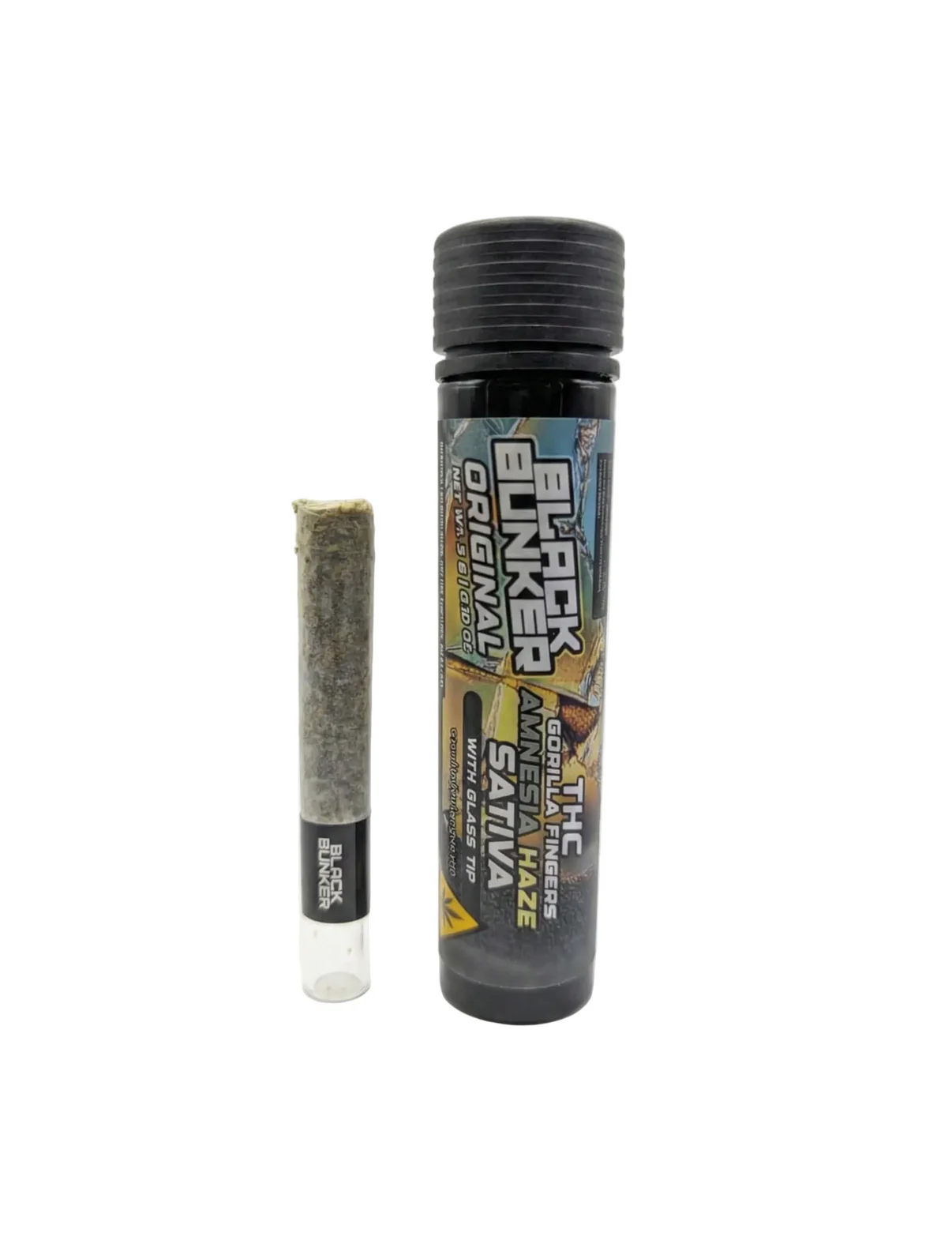 Black Bunker - 3G Original Glass Tip ( Amnesia Haze ) ( S )