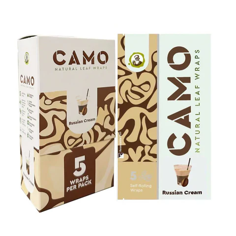 Camo Natural Leaf Wrap 5pk Russian Cream