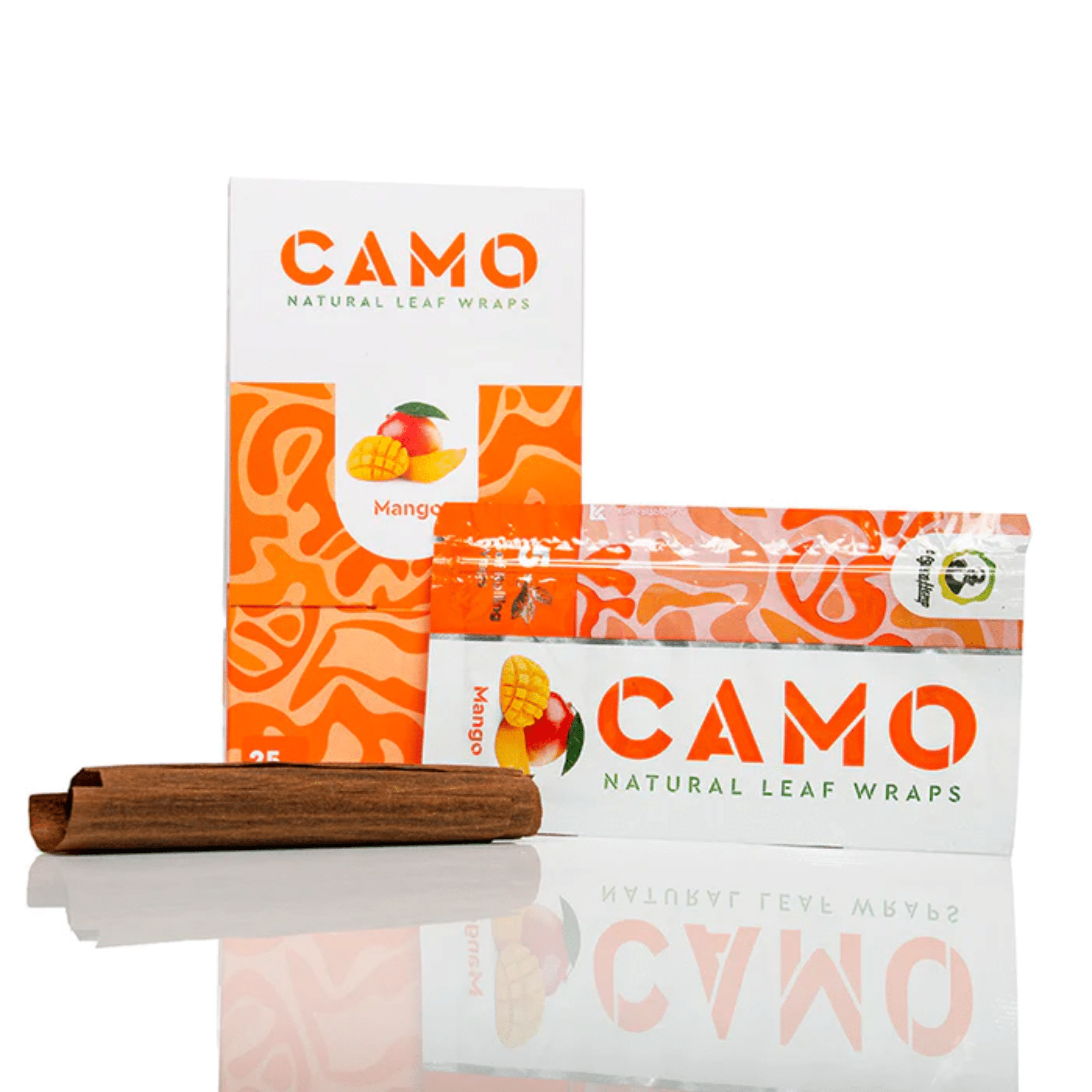 Camo Natural Leaf Wrap 5pk Mango