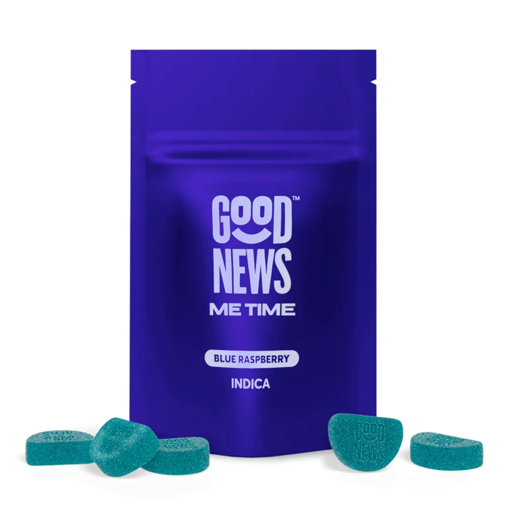 Good News "Me Time" (Blue Rasperry) Gummies 100mg -10ct