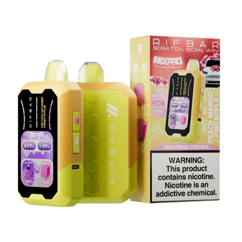 RifBar MixPro – Ice Series – Vape Disposable – 40,000 Puffs Orange Passion Fruit Guava