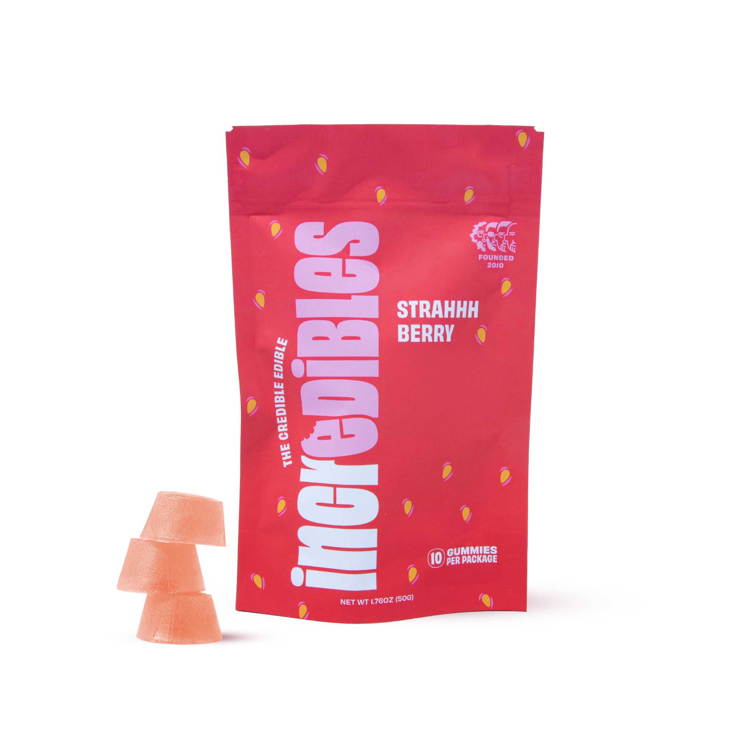 Incredibles Strahhhberry Gummies (D9 5MG + CBD 5MG)