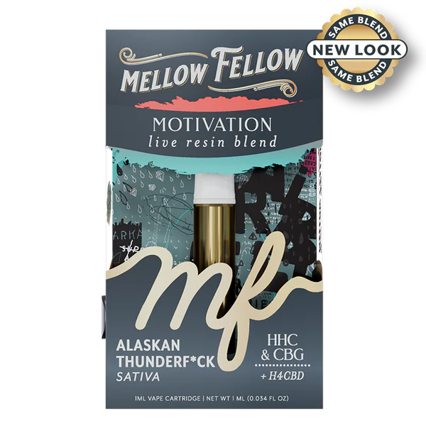 Mellow Fellow - 1ml Live Resin Cartridge - Alaskan Thunder Fuck (S)
