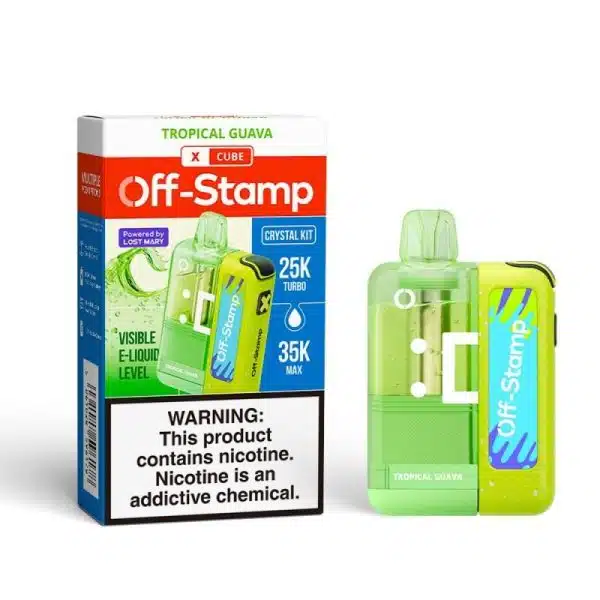 Off-Stamp X-Cube Crystal Kit – 35000 Puffs – Vape DisposableTropical Guava