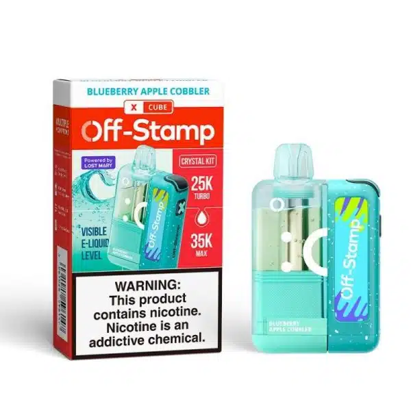 Off-Stamp X-Cube Crystal Kit – 35000 Puffs – Vape Disposable Blueberry Apple Cobbler