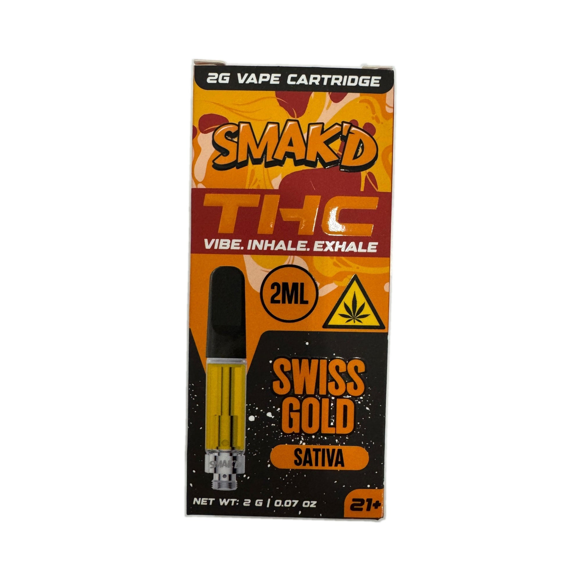 SMAK'D - Cartridge - 2ml - Swiss Gold (Sativa)