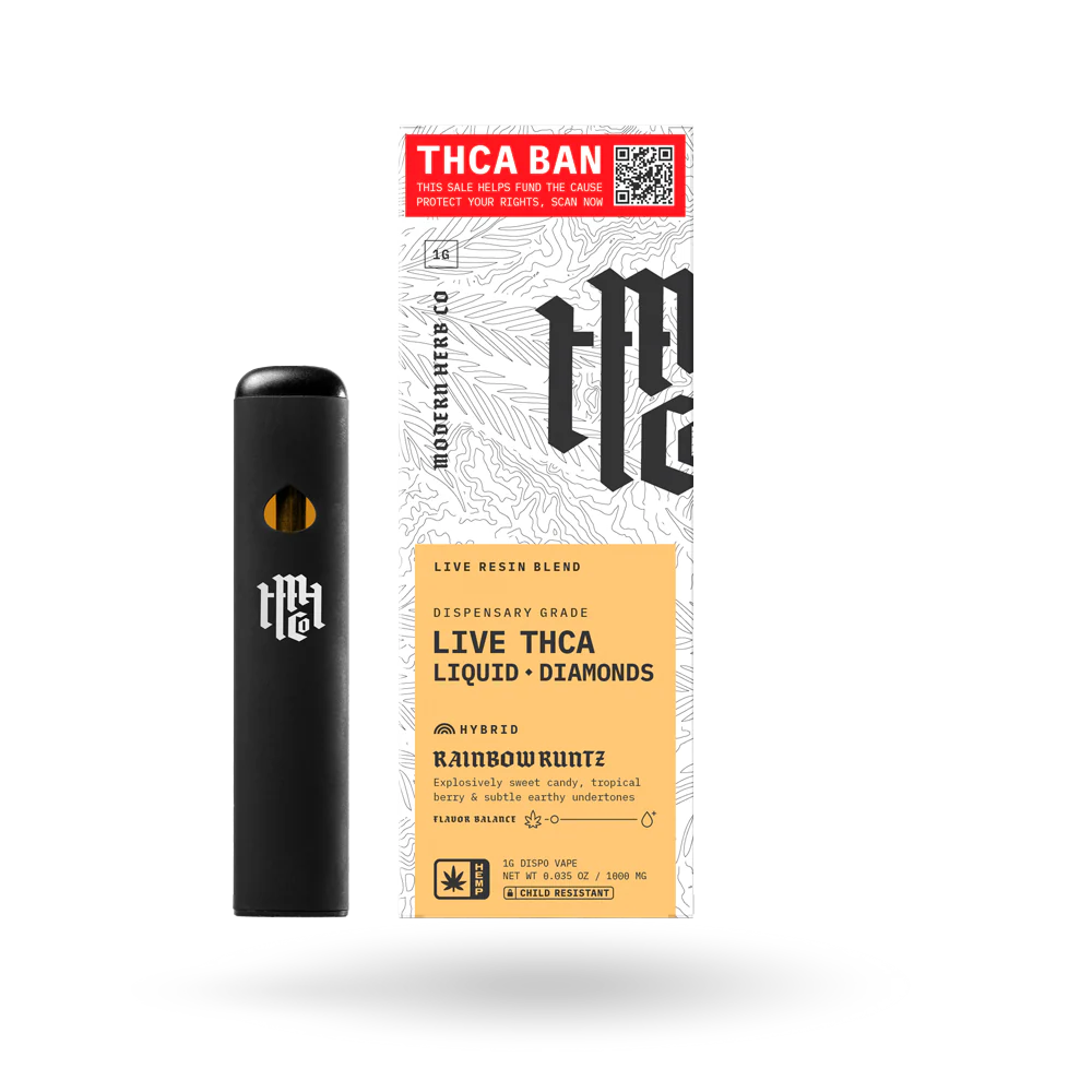 Modern Herb-Liquid Diamonds Disposable-Rainbow Runtz (1G)