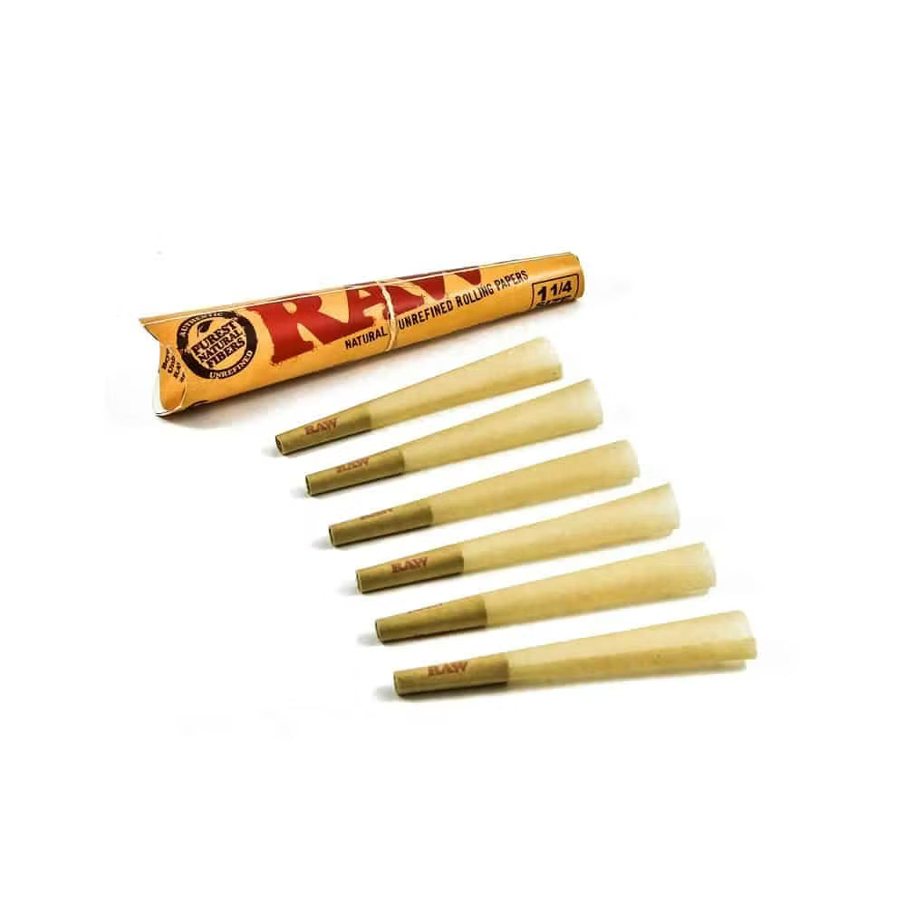 Raw Classic Cones 1 1/4 6pk