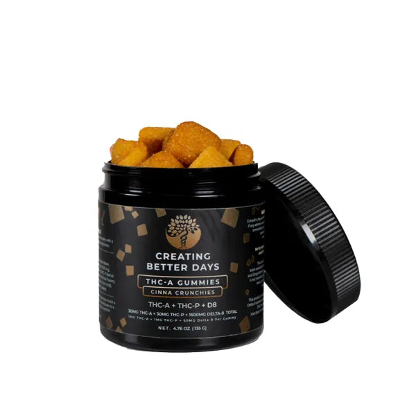 Creating Better Days Cinna Crunchies THCA + THCP + Delta 8 Gummies 1560 MG