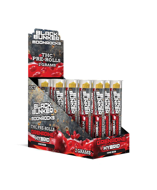 Black Bunker Moonrocks THC Pre-Rolls King Size 2G Grenadine Hybrid