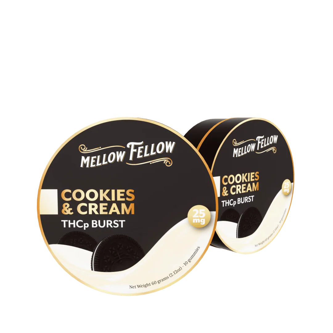 Mellow Fellow - THCp Bursts - 25mg / 10 ct - Cookies and Cream