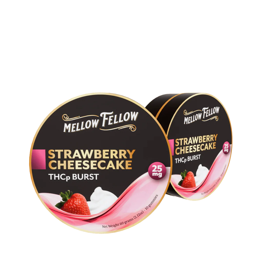 Mellow Fellow - THCp Bursts - 25mg / 10 ct Strawberry Chesecake