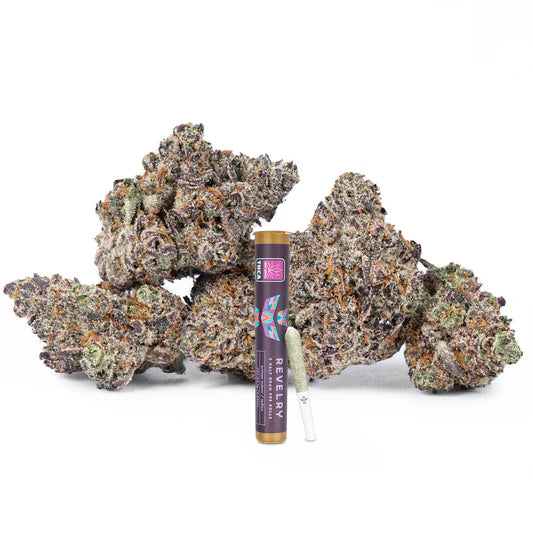 Revelry Premium Indoor THCA 2 Half Gram Pre Rolls Biscotti Mints Indica