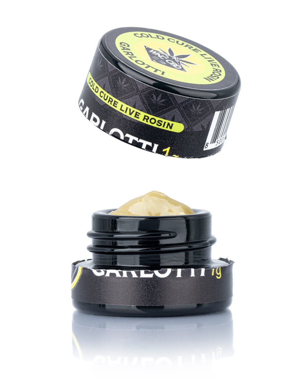 WNC CBD THCA Cold Cure Live Rosin 1g Garlotti