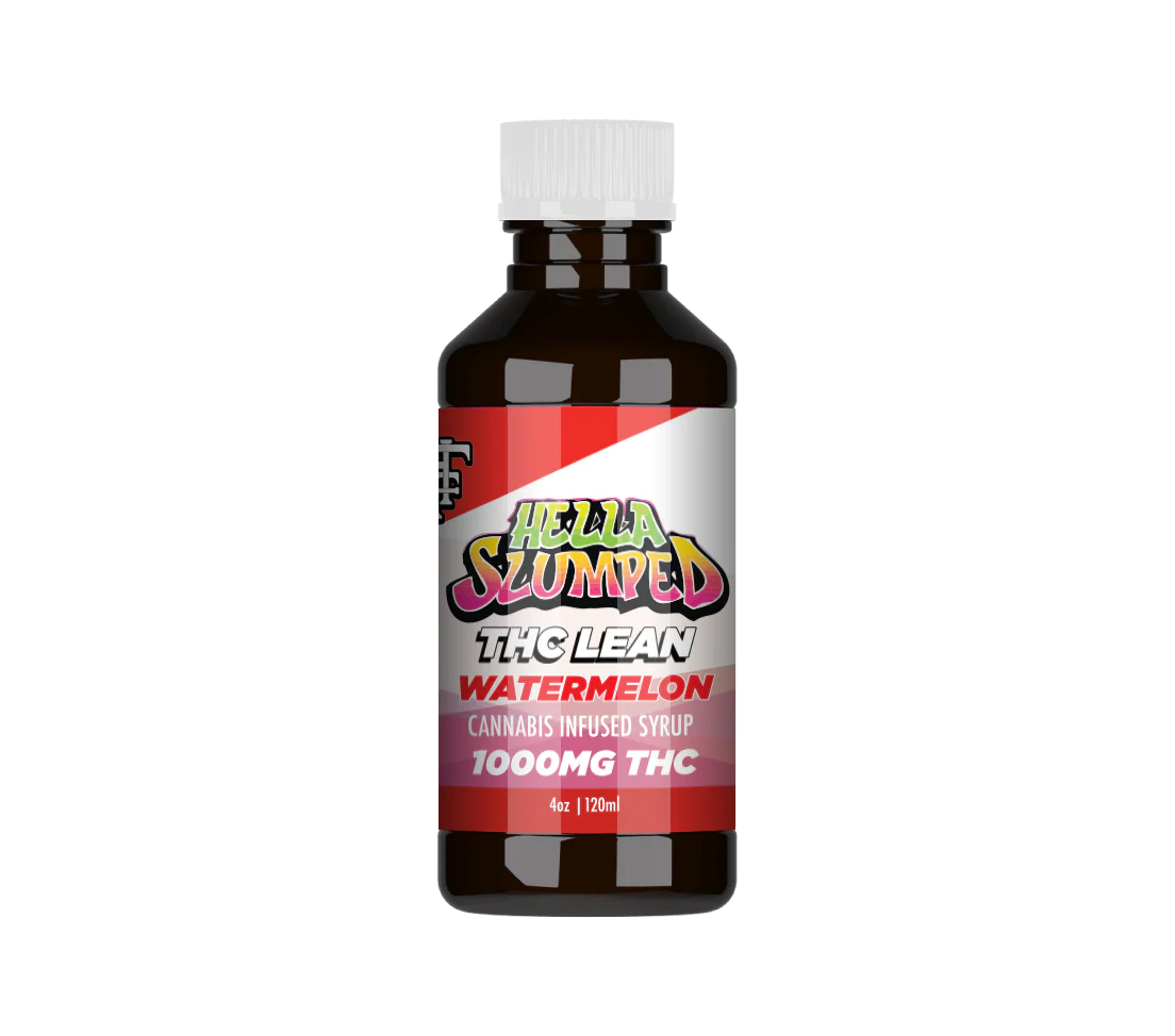 Hella Slumped THC Lean Infused Syrup 1000mg Watermelon