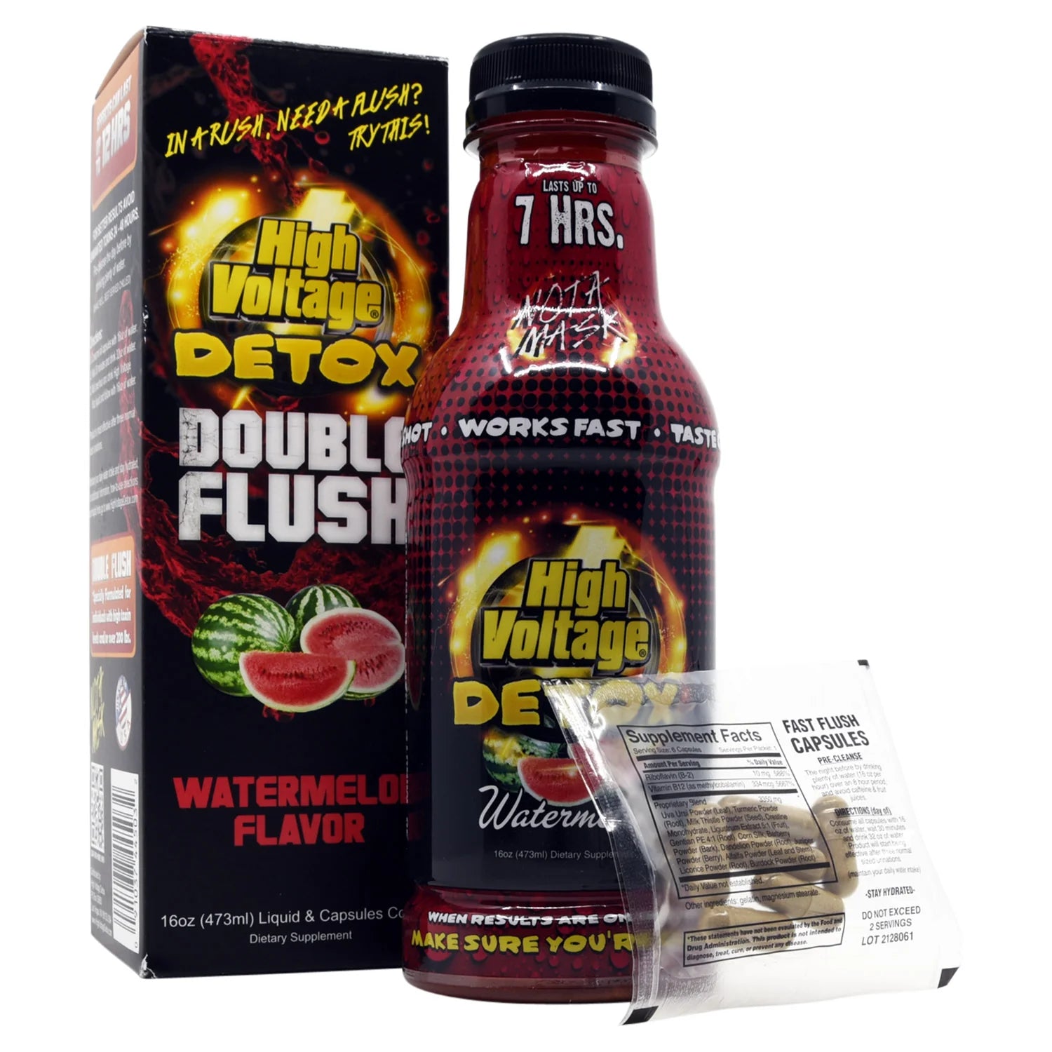 High Voltage Detox Double Flush Watermelon