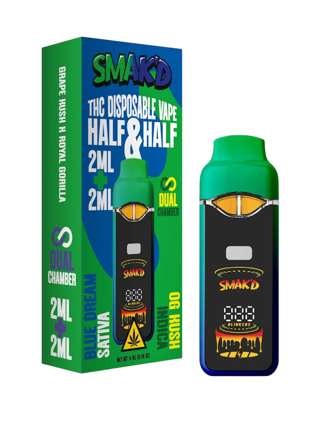 SMAK'D Half & Half - Blue Dream + OG Kush (4ml)