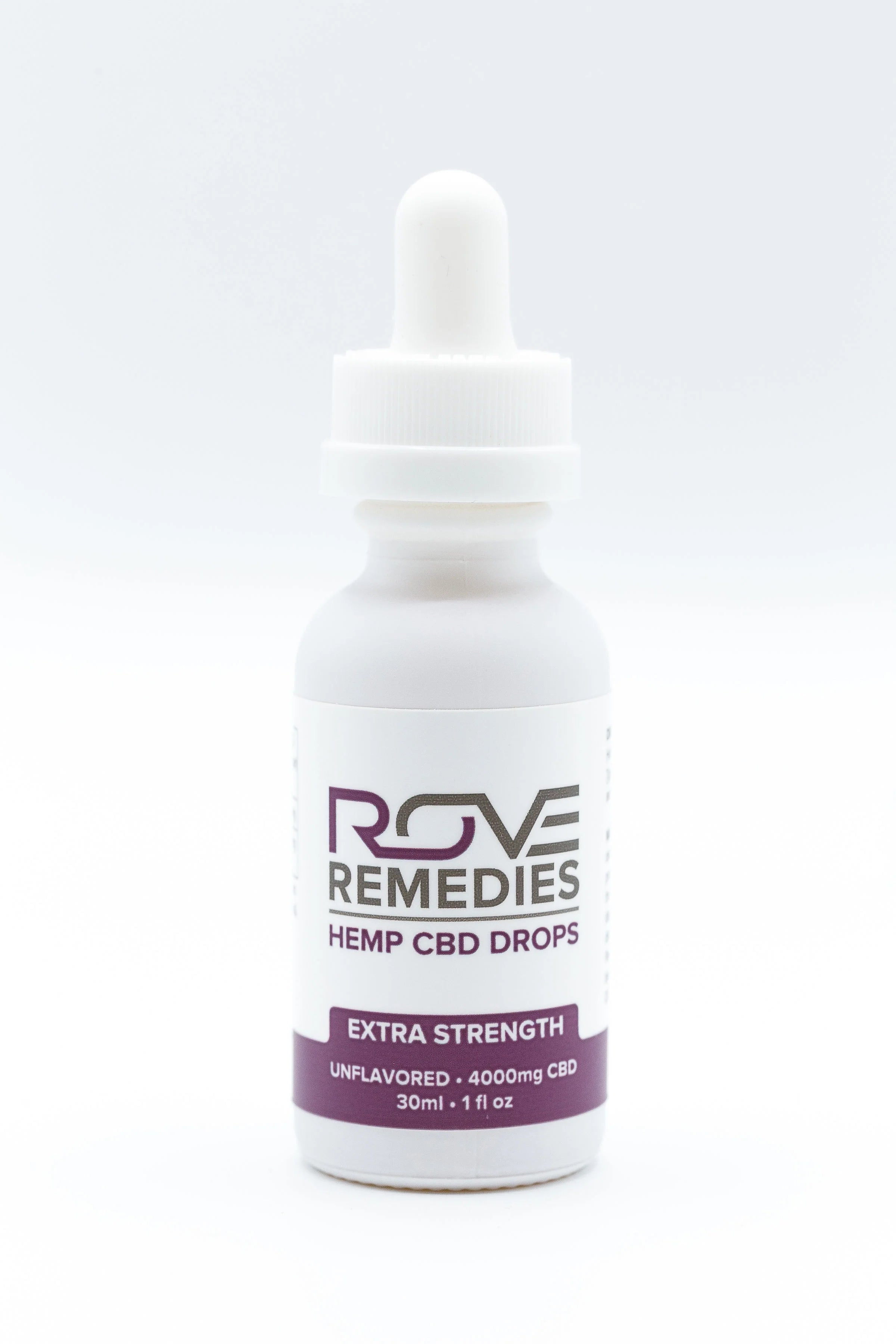 Rove Remedies EXTRA STRENGTH CBD DROPS 4000MG UNFLAVORED